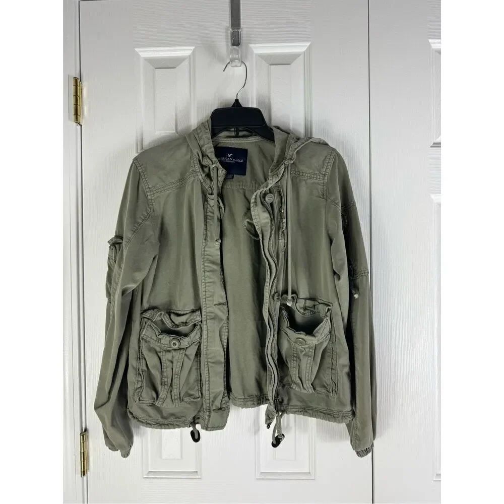 American Eagle Womens Green Utility Jacket Size XS